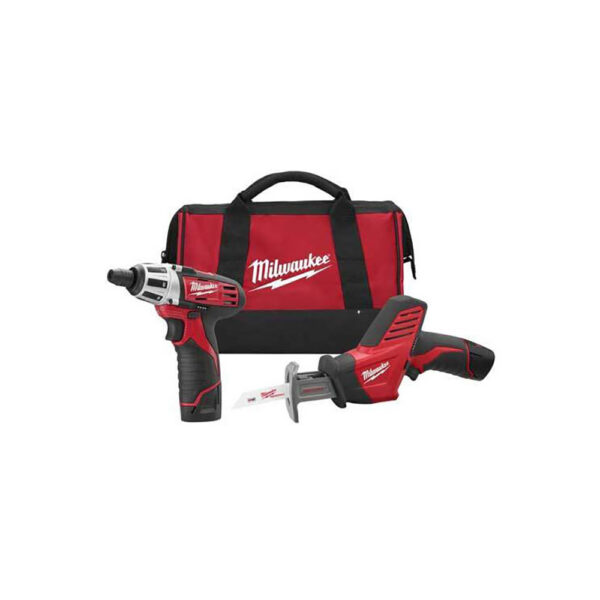 2490-22 Milwaukee M12 Cordless LITHIUM-ION 2-Tool Combo Kit