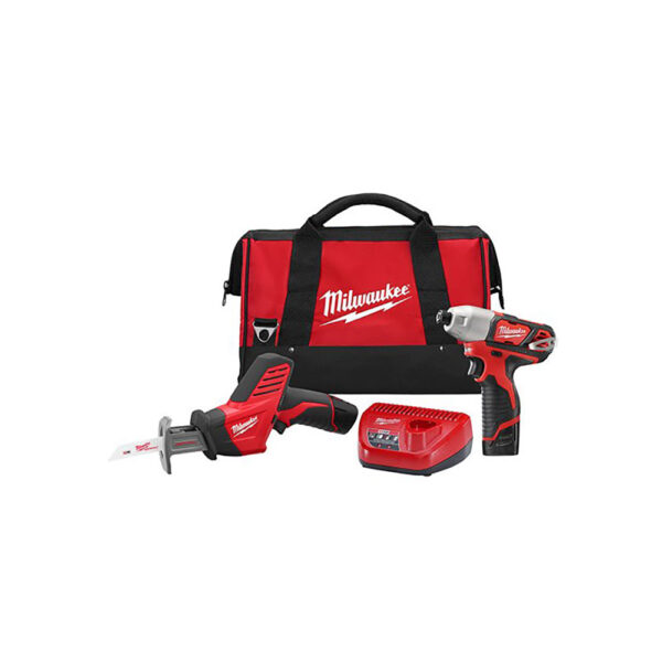2491-22 Milwaukee M12 Cordless LITHIUM-ION 2-Tool Combo Kit