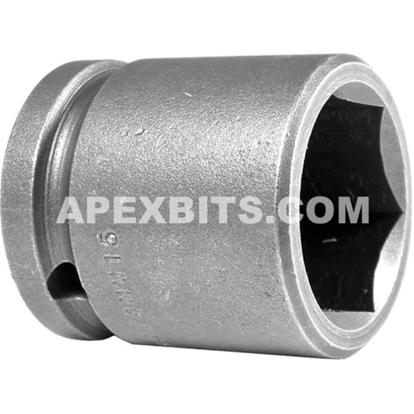 Apex 24MM15 24mm 6-Point Standard Impact Socket, 1/2'' Square Drive