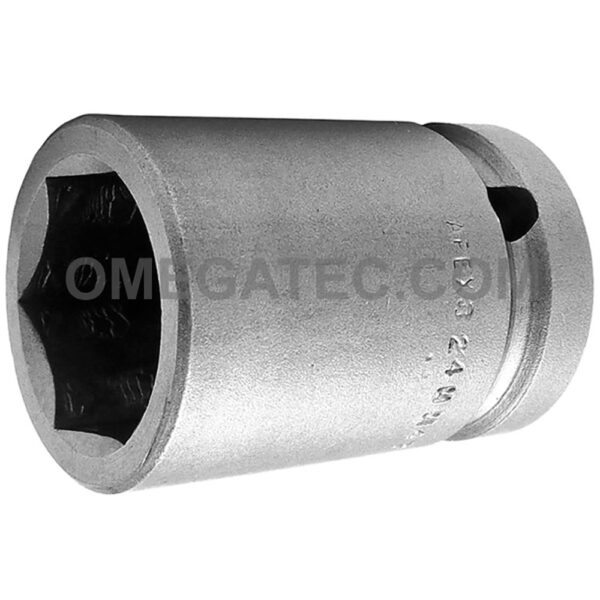 Apex 24MM47 24mm 6-Point Standard Impact Socket, Thin Wall, 3/4'' Square Drive