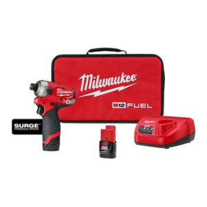 2551-22 Milwaukee M12 FUEL SURGE 1/4'' Hex Hydraulic Driver 2 Battery Kit