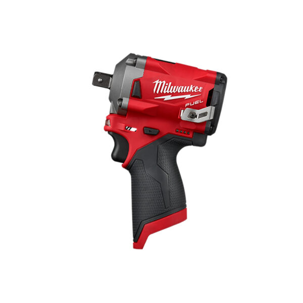 2555P-20 Milwaukee M12 FUEL 1/2'' Stubby Impact Wrench w/ Pin Detent