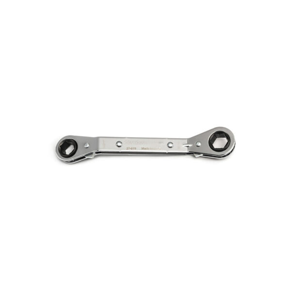 GearWrench 27-613G 1/4'' x 5/16'' 6 Point 25 Deg Offset Laminated Ratcheting Box Wrench
