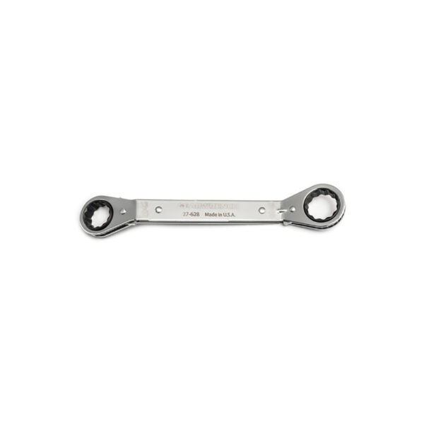 GearWrench 27-624G 5/8'' x 3/4'' 12 Point 25 Deg Offset Laminated Ratcheting Box Wrench