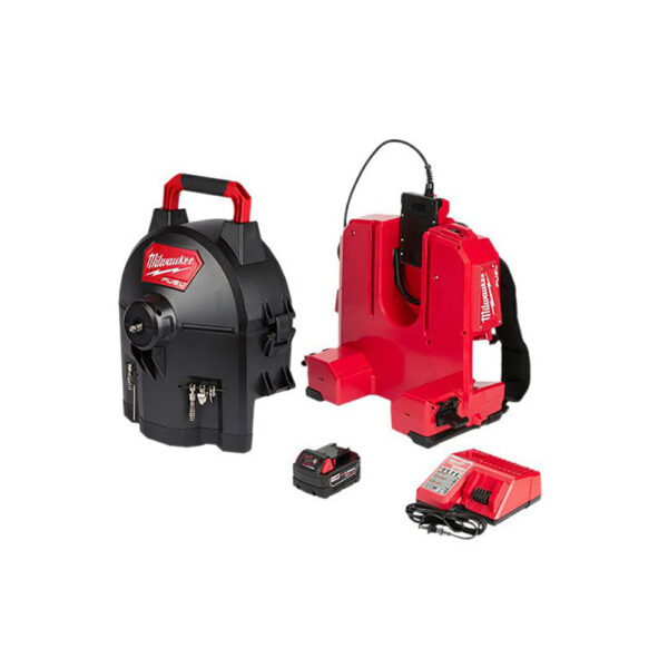 2775E-211 Milwaukee M18 FUEL SWITCH Pack Sectional Drum Machine with 5/8'' Open Wind Cable