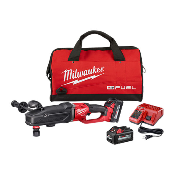 2811-22 Milwaukee M18 Fuel Super Hawg Right Angle Drill W/Quik-Lok Kit