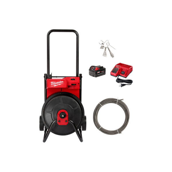 2817A-21 Milwaukee M18 Drum Machine with 3/8'' Cable