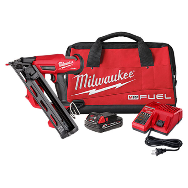 2839-21CT Milwaukee M18 FUEL 15 Gauge Finish Nailer Kit