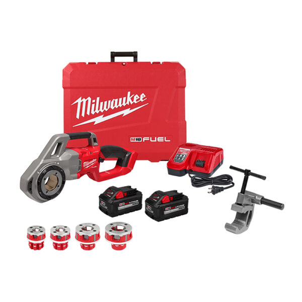 2870-22 Milwaukee M18 FUEL Compact Pipe Threader w/ ONE-KEY w/ 1/2'' - 1-1/4'' Compact NPT Forged Aluminum Die Heads