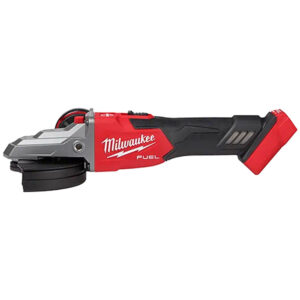 2887-20 Milwaukee M18 FUEL 5'' Flathead Braking Grinder, Slide Switch Lock-On