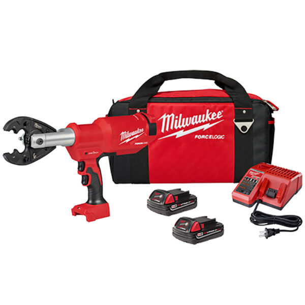 2977-22BG Milwaukee M18 FORCE LOGIC 6T Pistol Utility Crimper BG-D3 Kit