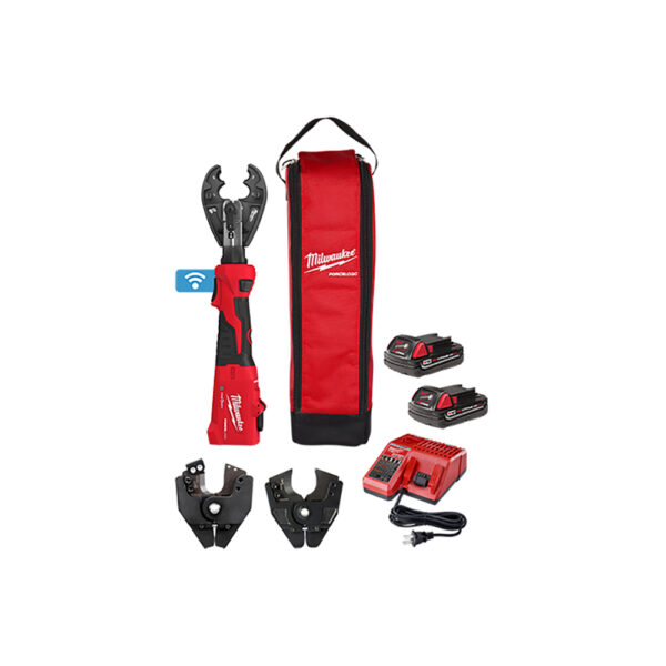 2978-BGKIT Milwaukee M18 FORCE LOGIC 6T Linear Utility Crimper Kit w/ BG-D3 Jaw & Cutting Jaws