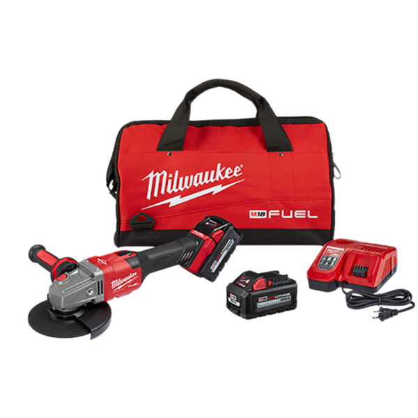 2981-22 Milwaukee M18 FUEL 4-1/2'' - 6'' Braking Grinder Kit, Slide Switch, Lock-On
