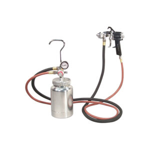 2PG8S Astro Pneumatic 2 Quart Pressure Pot with Gun and Hose - Silver Handle - 1.7mm Nozzle
