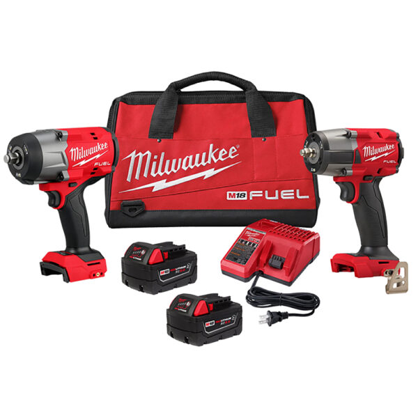 3010-22 Milwaukee M18 FUEL 1/2'' HTIW & 3/8'' MTIW Automotive Combo Kit