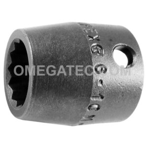 Apex 3014-D 7/16'' 12-Point Short Impact Socket, 3/8'' Square Drive