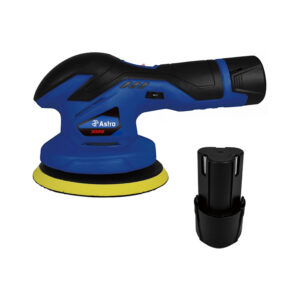 3026 Astro Pneumatic 12V Cordless Variable Speed Palm Polisher W/ 2 Batteries