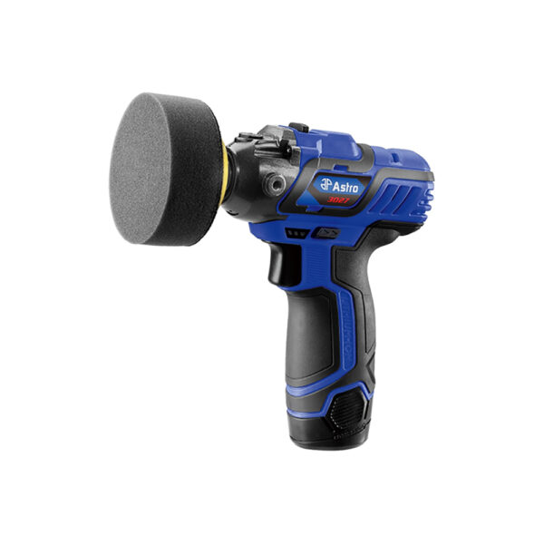 3027 Astro Pneumatic 12V 3'' Mini Cordless Pistol Polisher W/ 2 Batteries