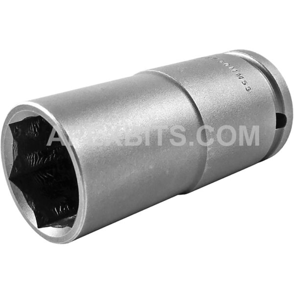 Apex 30MM55 30mm 6-Point Extra Long Impact Socket, Thin Wall, 1/2'' Square Drive