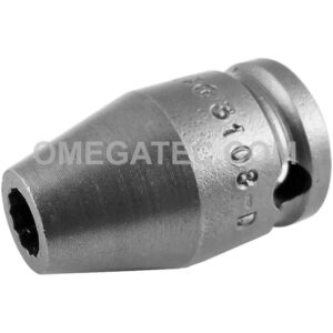 Apex 3108-D 1/4'' 12-Point Standard Impact Socket, 3/8'' Square Drive
