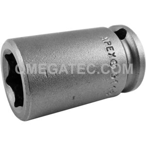 Apex 3118 9/16'' 6-Point Standard Impact Socket, 3/8'' Square Drive