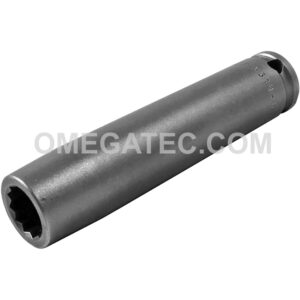 Apex 3314-D 7/16'' 12-Point Extra Long Impact Socket, 3/8'' Square Drive