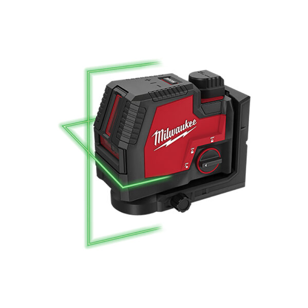3521-21 Milwaukee USB Rechargeable Green Cross Line Laser