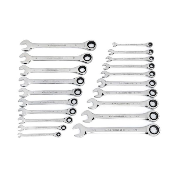 GearWrench 35720-06 20PC 72-Tooth SAE/Metric Ratcheting Combination Wrench Set