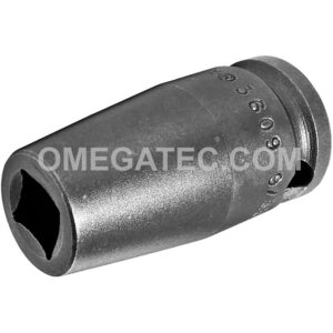 Apex 3609 9/32'' 4-Point Single Square Nut Impact Socket, 3/8'' Square Drive