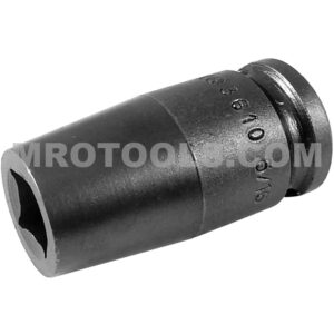Apex 3610 5/16'' 4-Point Single Square Nut Impact Socket, 3/8'' Square Drive