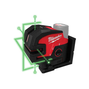 3624-20 Milwaukee M12 Green Laser  Cross Line & 4-Points