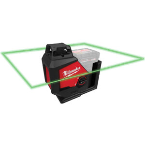 3631-21 Milwaukee M12 Green 360 Single Plane Laser Kit