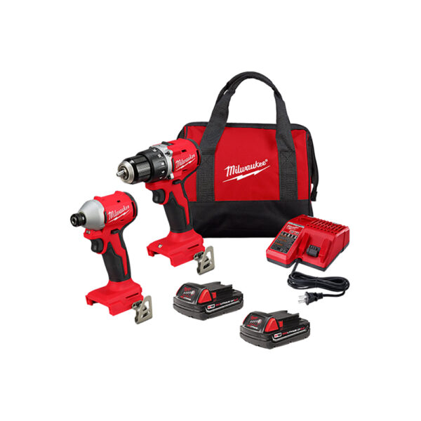 3692-22CT Milwaukee M18 Compact Brushless 2-Tool Combo Kit