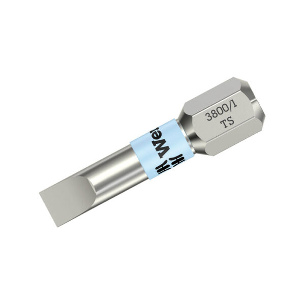 Wera 05071001001 3800/1 TS 1/4'' Hex Stainless Steel Slotted Insert Bit