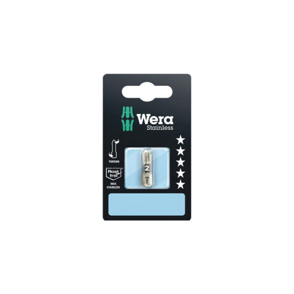 Wera 05073614001 3855/1 TS SB Stainless Steel Pozidriv Insert Bit