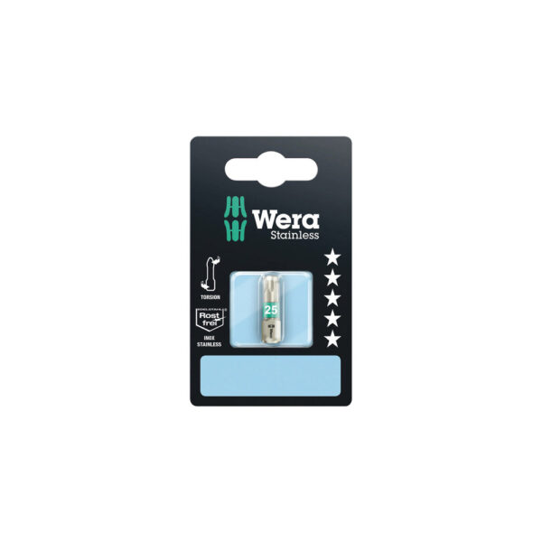 Wera 05073626001 3867/1 1/4'' Hex TS SB Stainless Steel Torx Insert Bit
