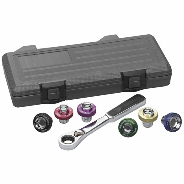 GearWrench 3870D 7 Pc. 3/8'' Drive 6 Point Magnetic Oil Drain Plug Metric Socket Set