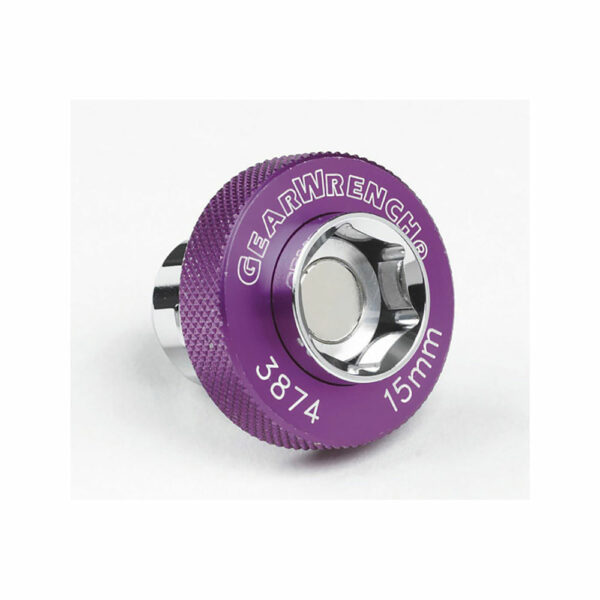 GearWrench 3874D 3/8'' Drive Magnetic Oil Drain Plug Metric Socket 15mm