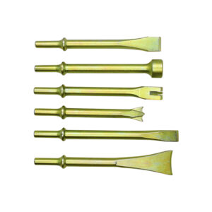 401K6 Astro Pneumatic 0.401'' Shank Heavy Duty THOR Air Hammer, Chisel & Cutter Bit 6PC Set