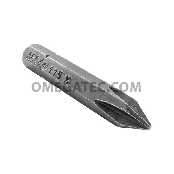 Apex 440-115X #1 Phillips Insert Bits, 1/4'' Hex Drive