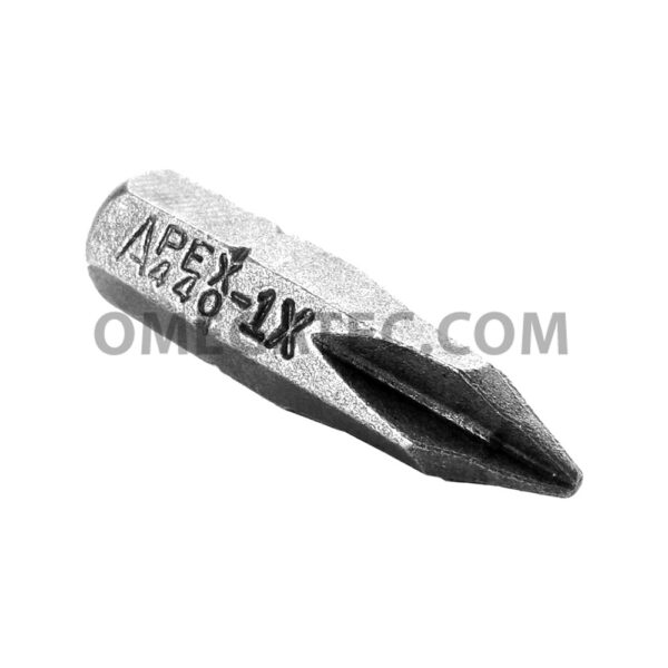 Apex 440-1X #1 Phillips Insert Bits, 1/4'' Hex Drive