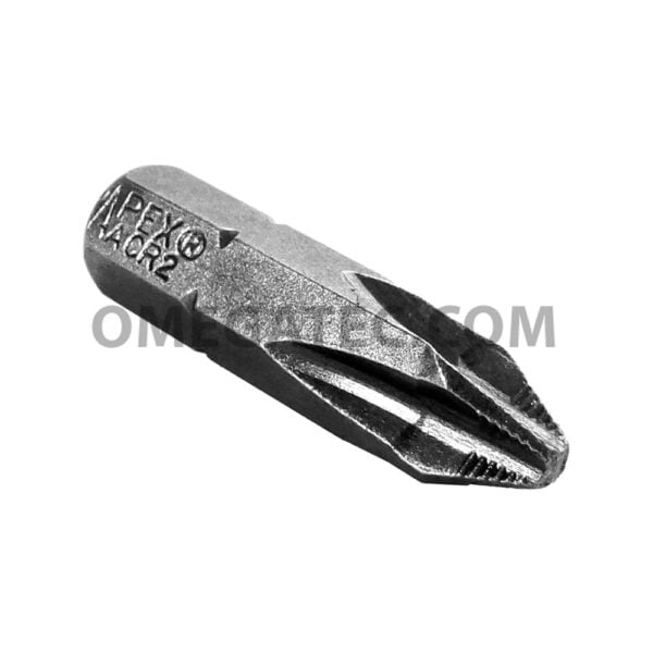Apex 440-2-ACR2X #2 Phillips ACR Insert Bits, 1/4'' Hex Drive