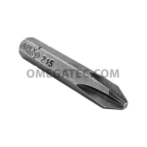 Apex 440-215X #2 Phillips Insert Bits, 1/4'' Hex Drive