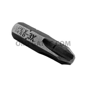 Apex 440-3X #3 Phillips Insert Bits, 1/4'' Hex Drive