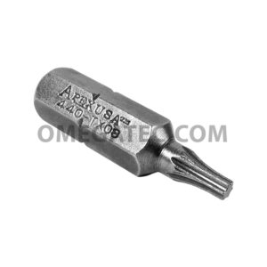 Apex 440-TX-08X T-08 Torx Insert Bits, 1/4'' Hex Drive