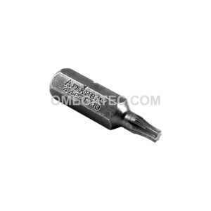 Apex 440-TX-10X T-10 Torx Insert Bits, 1/4'' Hex Drive