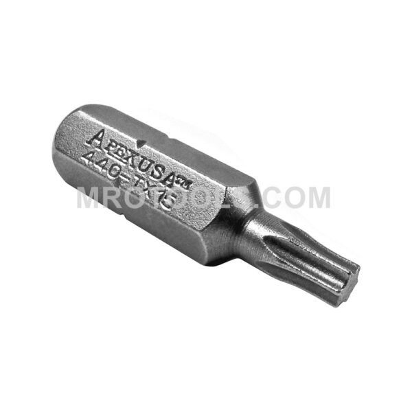 Apex 440-TX-15I T-15 Torx Insert Bits, 1/4'' Hex Drive