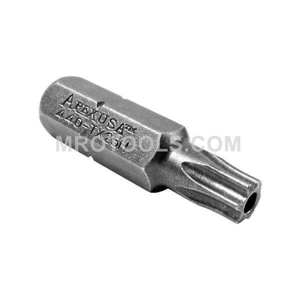 Apex 440-TX-25-H T-25-H Torx Tamper Resistant Insert Bits, 1/4'' Hex Drive