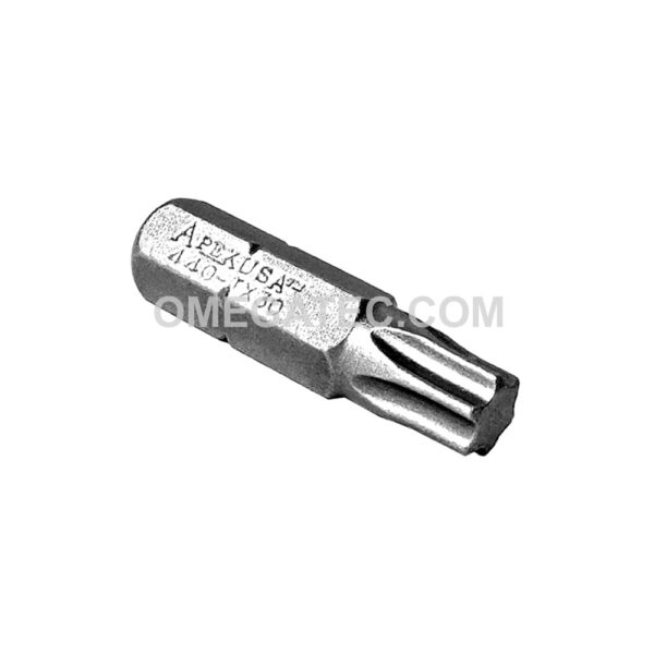 Apex 440-TX-30X T-30 Torx Insert Bits, 1/4'' Hex Drive