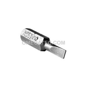 Apex 445-0X .154 x .030 Slotted 1/4'' Limited Clearance Insert Bit